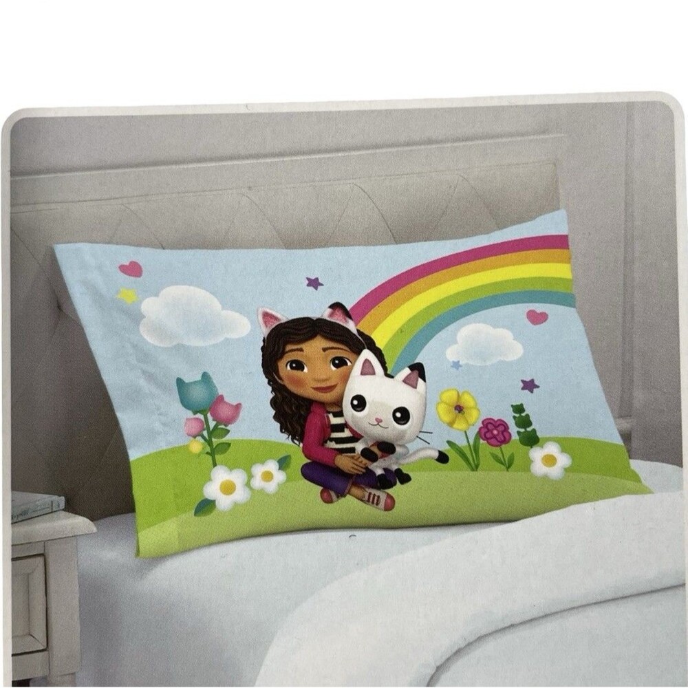 Gabby's Dollhouse Kids Beauty Silky Satin Standard Pillowcase Cover 20x30